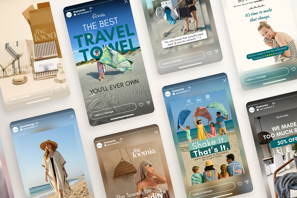 Sosyal Medya Story Tasarımı | TheLoomia | Graphikitty Design